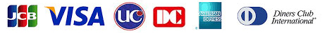 現金・クレジットカード(JCB.VISA.UC.DC.AMEX.ダイナース)